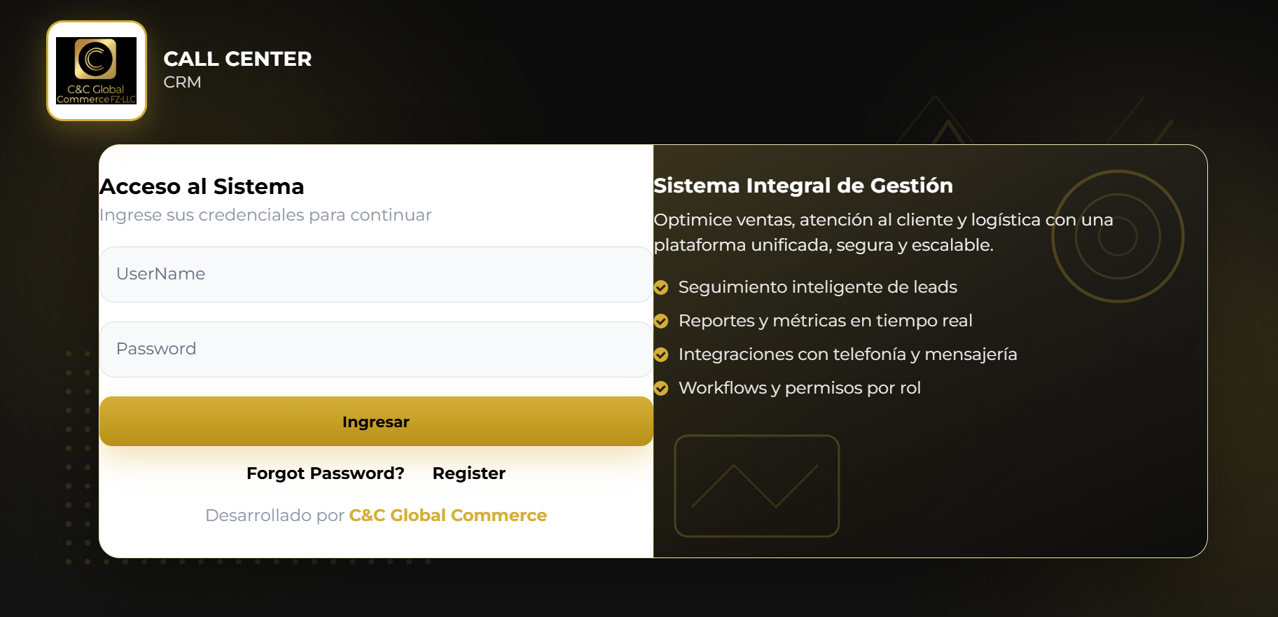 Contacto CC Global CRM